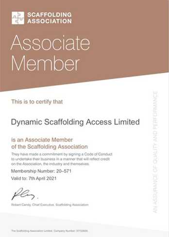 Dynamic Scaffolding Access - Scaffolding Association